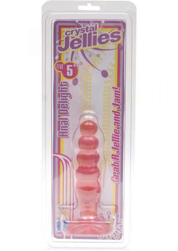 Crystal Jellies Anal Delight Probe Sil A Gel 5 Inch Pink