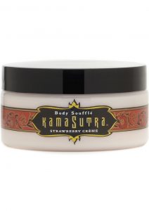 Body Souffle Kissable Cream For Sensual Massage Strawberry Crème 7.5 Ounce