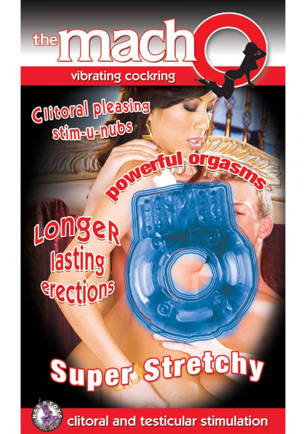 The Macho Vibrating Cockring Blue