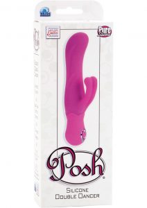 Silicone Double Dancer Vibrator Waterproof Pink