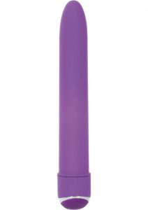 7 Function Classic Chic Standard Velvet Cote Vibrator Waterproof Purple 6 Inch