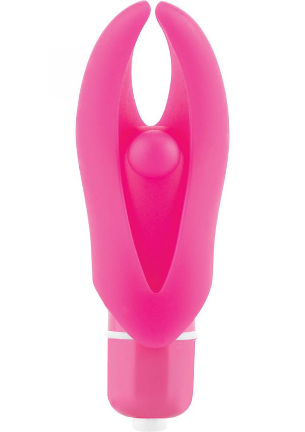 Screamin Demon Mini Vibe With Silicone Sleeve Waterproof Pink