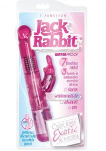 7 Function Jack Rabbit Dual Vibe Waterproof Pink 4.75 Inch