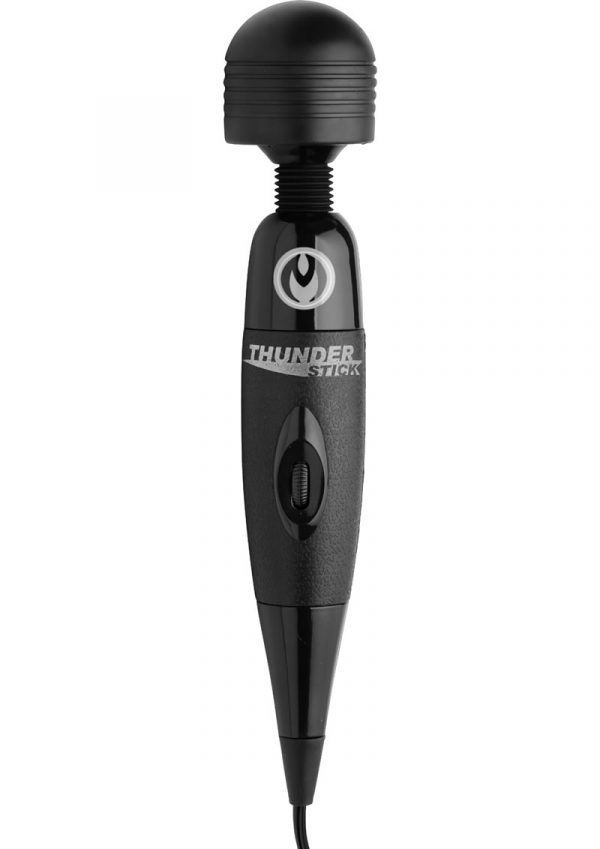 Master Series Supercharged Thunderstick Power Wand Body Massager Black 13 Inch