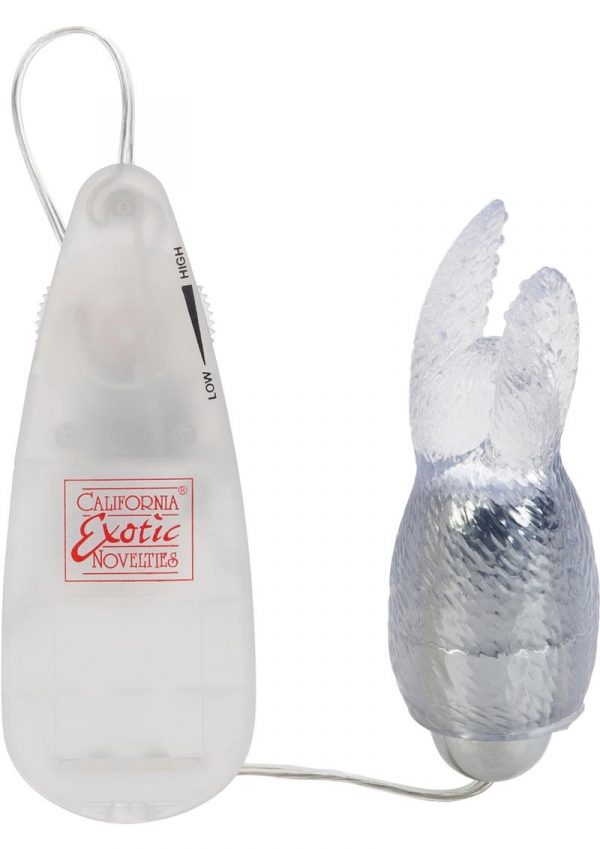 Pocket Exotics Snow Bunny Bullet Clear 4 Inch