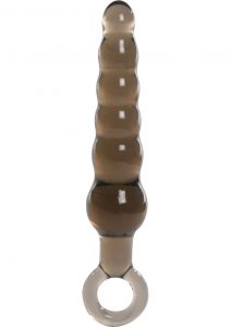 Kinx Rippled Anal Teaser Wand Anal Plug Grey 5.75 Inch