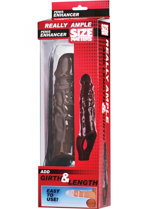 Size Matters Really Ample Penis Enhancer Brown 6 Inch