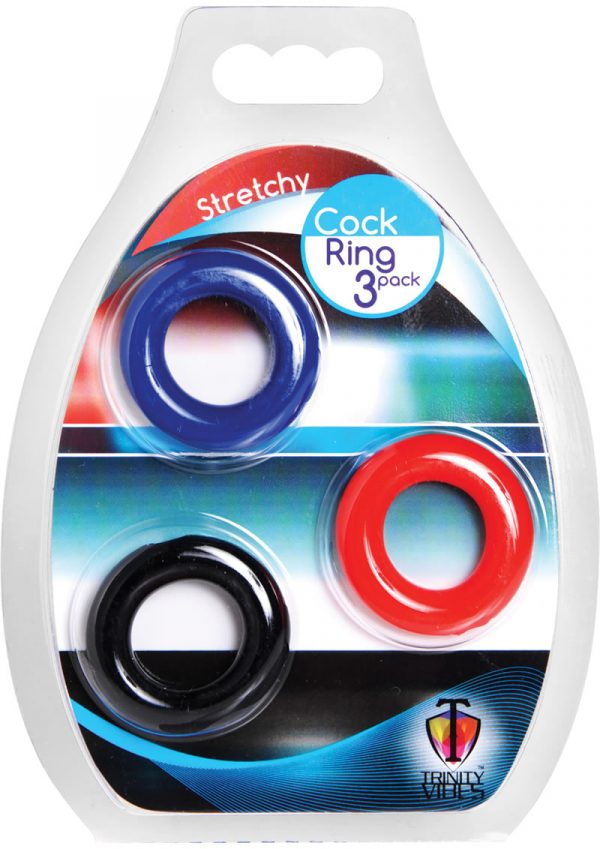 Trinity Vibes Stretchy Cock Ring 3 Pack