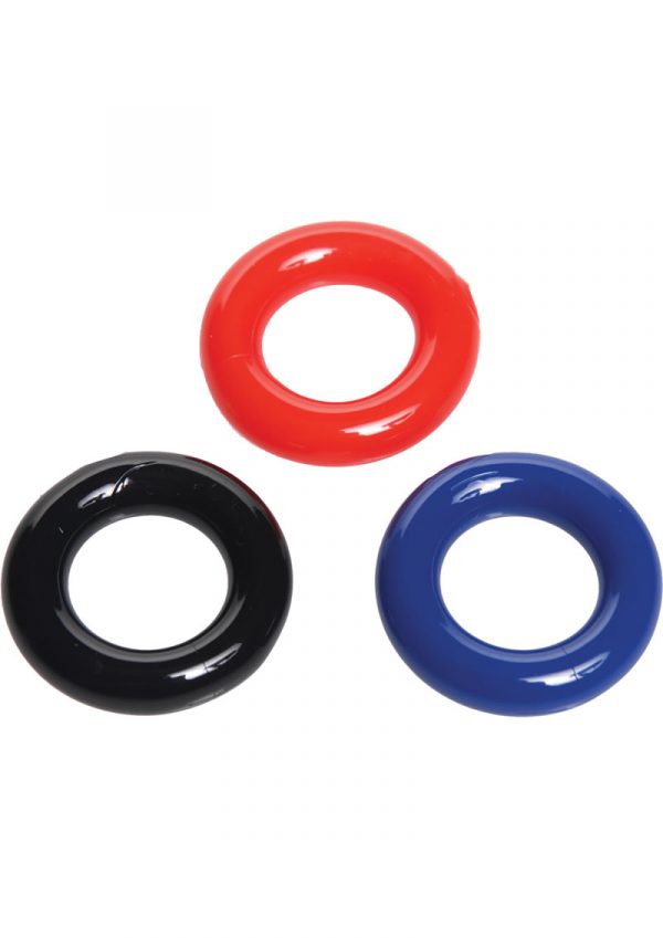 Trinity Vibes Stretchy Cock Ring 3 Pack