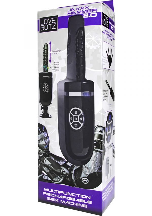 Love Hammer Jaxxx Hammer 2.0 Multifunction Rechargeable Sex Machine ABS Black