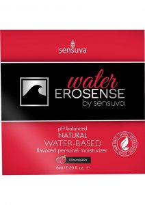 Erosense Water Natural Water Based Flavored Personal Lubricant Strawberry 0.20 FL OZ