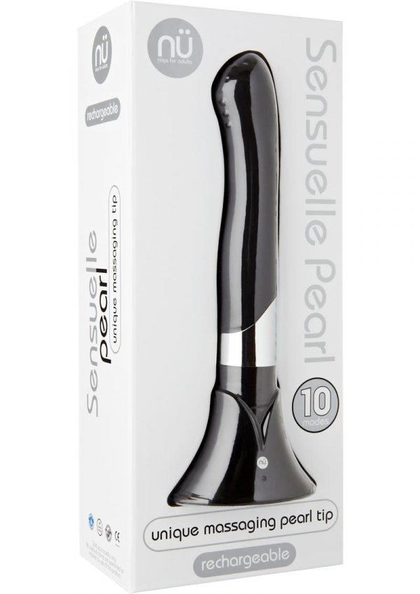 Pearl Rechargeable  Unique Massaging Pearl Tip Black