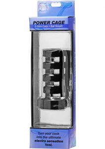 Zeus Electorsex Power Cage E-Stim Cock And Ball Sheath Black