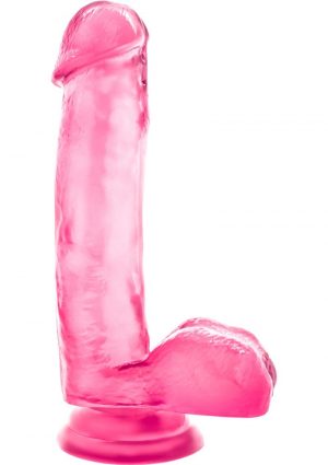 B Yours Sweet N Hard 01 Realistic Dong With Balls Pink 7 Inch