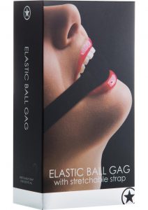 Ouch Elastic Ball Gag With Stretchable Strap Black