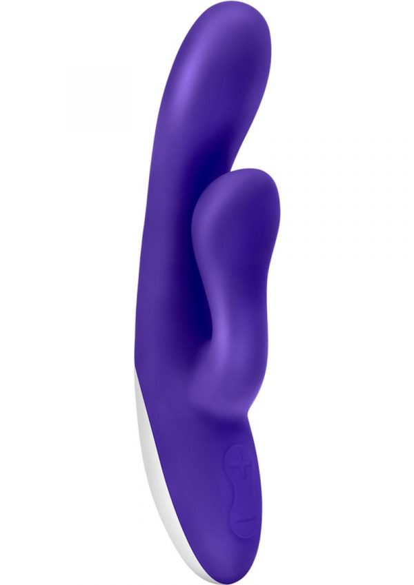 Hop Pleasure Bunnies Trix Silicone Waterproof Vibe Midnight 7 Inch