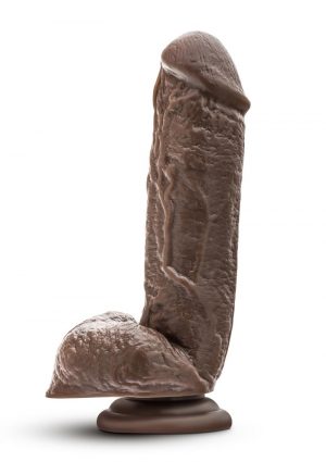 Dr Skin Mr. D Realistic Dildo With Balls Chocolate 8.5 Inch