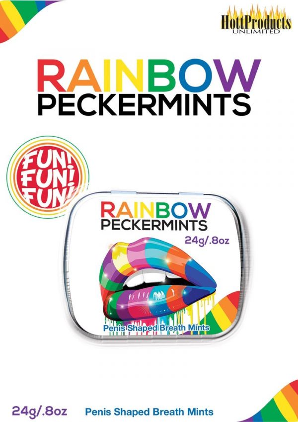 Rainbow Peckermints Breath Mints .8 Ounce Tin