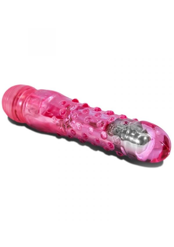 Naturally Yours Bump N Grind Jelly Dildo Waterproof Pink 6.25 Inch