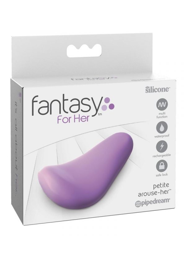 Fantasy For Her Petite Arouse Her Silicone USB Rechargeable Vibrator Waterproof Purple 2.8 Inch