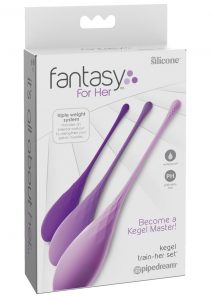 Fantasy For Her Silicone Kegel Train Her Set Purple