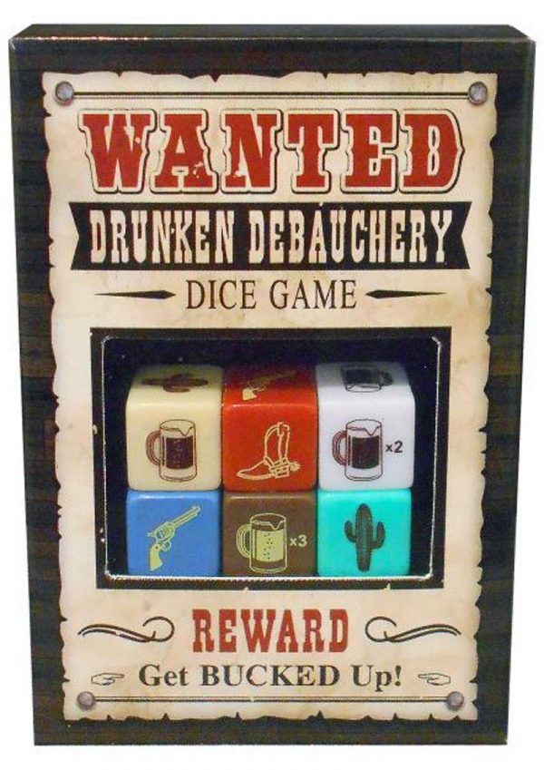 Wanted Drunken Debauchery Dice Game