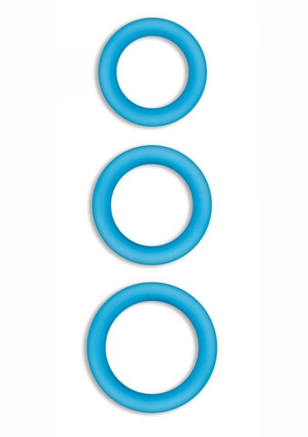 Firefly Halo Large Silicone Cock Ring Blue
