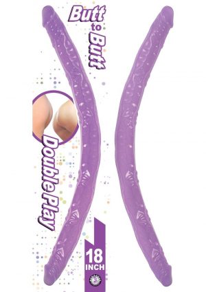 Butt To Butt Double Play Dildo Purple 18 Inch