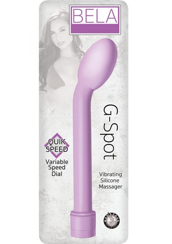 Bela G Spot Vibrating Silicone Massager Waterproof Lavender 8.25 Inch