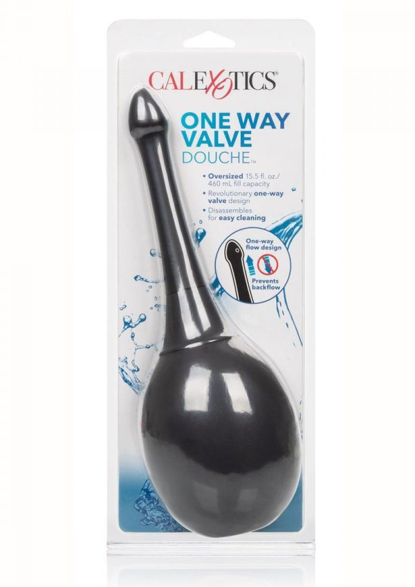 One Way Valve Douche Black