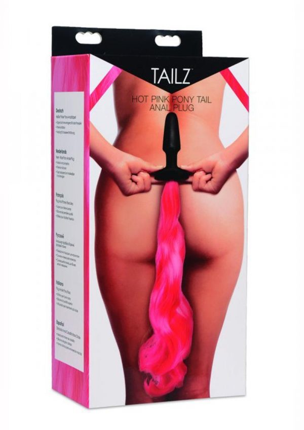 Tailz Pony Tail Silicone Anal Plug Hot Pink