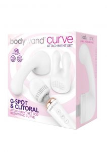 Bodywand Curve Attachment Set Silicone Attachment White