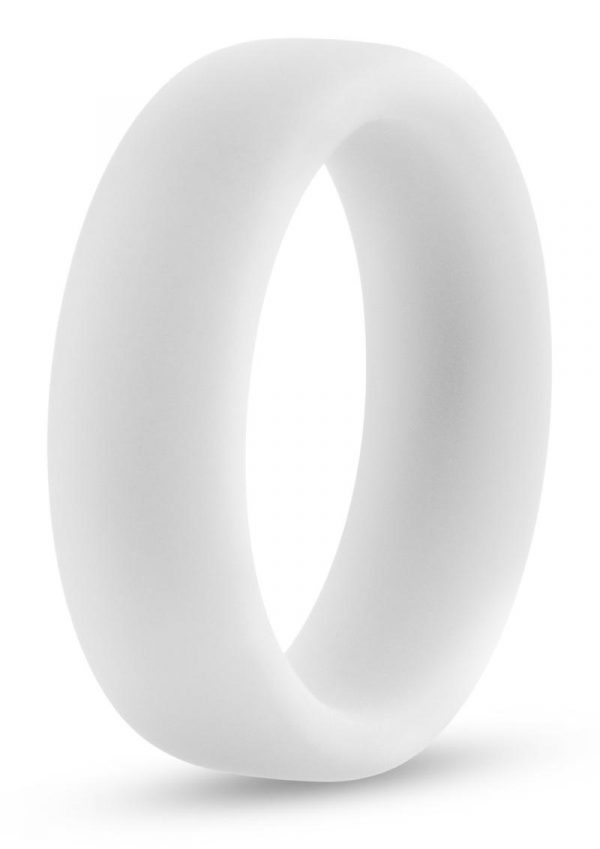 Performance Silicone Glo Cock Ring Glow In the Dark White 1.5 Inch Diameter