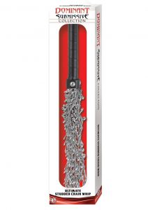 Dominant Submissive Collection Ultimate Studded Iron Chain Whip 16 Inches