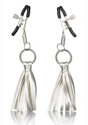 Nipple Play Tassels Nipple Clamp Silver