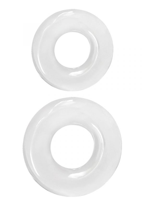 Renegade Double Stack Clear Cock Ring Set Non-Vibrating