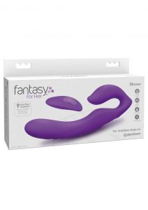 Fantasy For Her  Her Ultimate Strapless Strap on Multi Function Wireless Remote Waterproof Rechargeable Purple