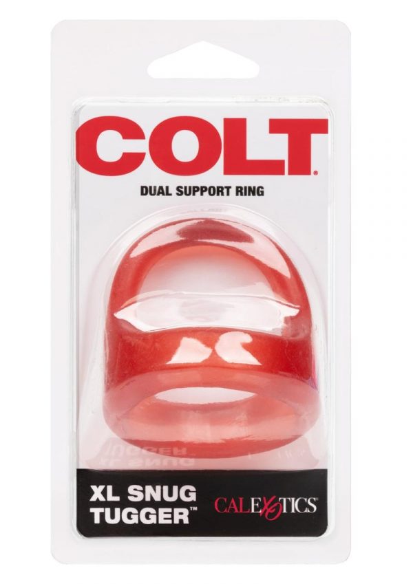 Colt Xl Snug Tugger Cockring Scrotum Support Non Vibrating Red