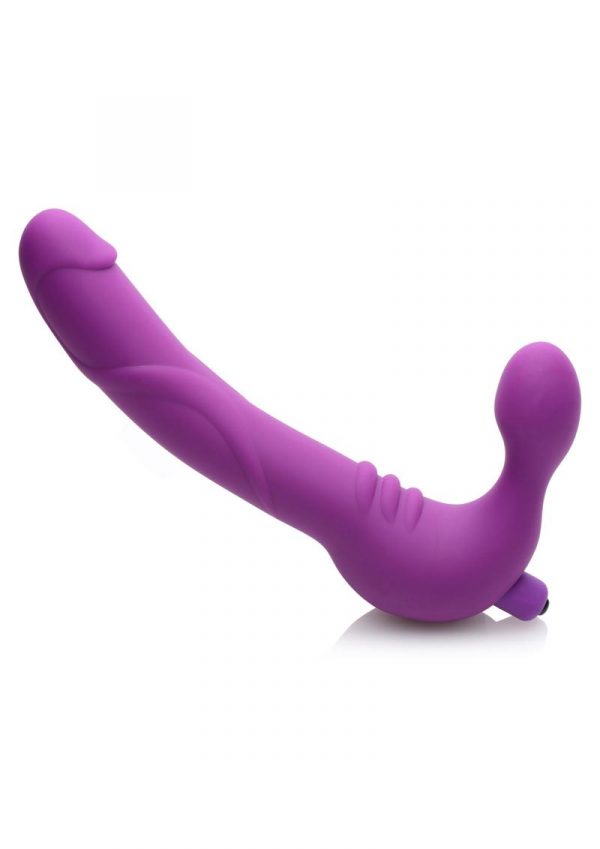 Strap U Royal Revolver Vibrating Strapless Strapon Dildo Silicone Waterproof