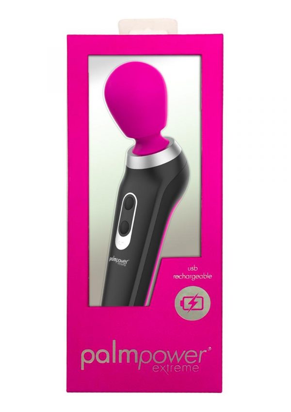 Palmpower Extreme Massager USB Rechargable Multi Speed Water Resistant Pink