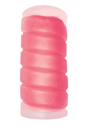 Jack It Duo Jelly Textured Masturbator Stroker Cherry