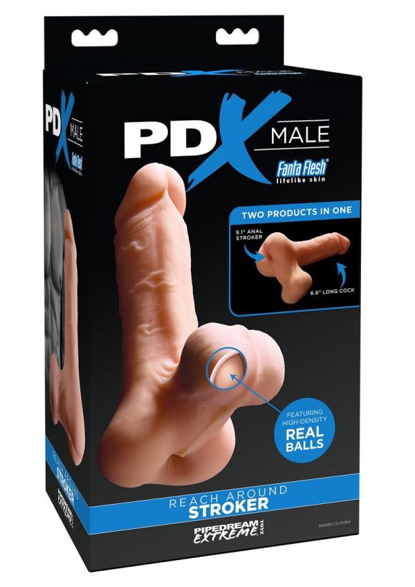 PDX Male Reach Around Stroker Masturbator Realistic Dong Flesh