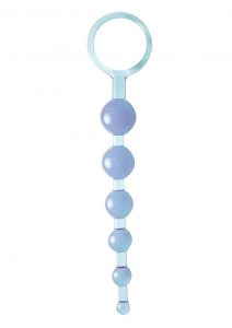 Dragonz Tail Anal Pleasures Silicone Anal Beads Blue