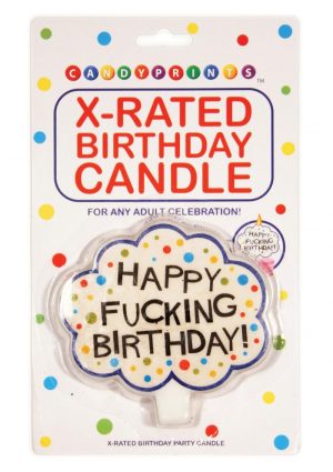 Candy Prints X-Rated Birthday Candle
