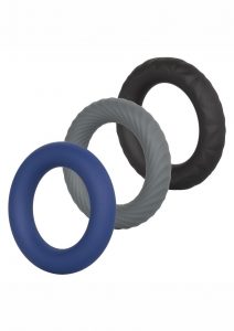 Link Up Ultra Soft Extreme Set Cock Ring - Black/Gray