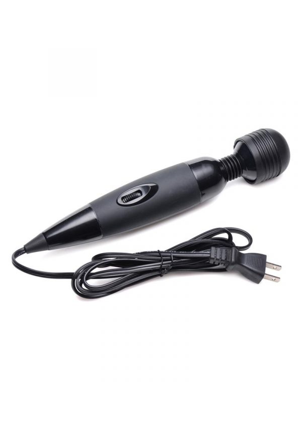 Wand Essentials Wander Wand Vibrating Multi-Speed Travel Size Wand - Black **Special Order**