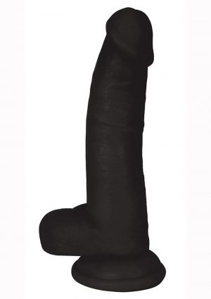 Jock Realistic Dildo With Balls 8in - Black