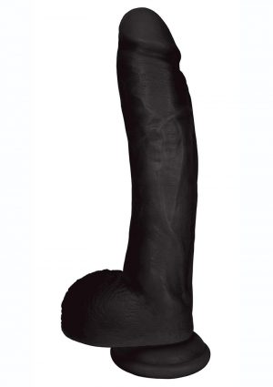 Jock Realistic Dildo With Balls 10in - Black