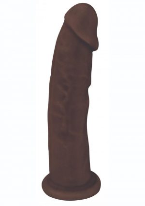 FleshStixxx Dual Density Silicone Bendable Dong 6in - Chocolate