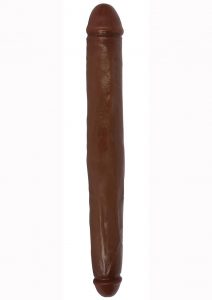 Jock Tapered Double Dildo 18in - Chocolate